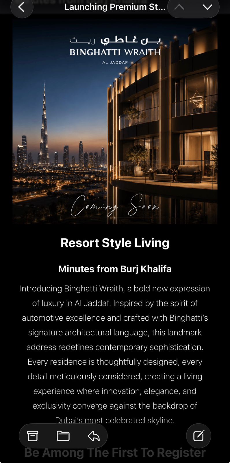 Binghatti Wraith Al Jaddaf
