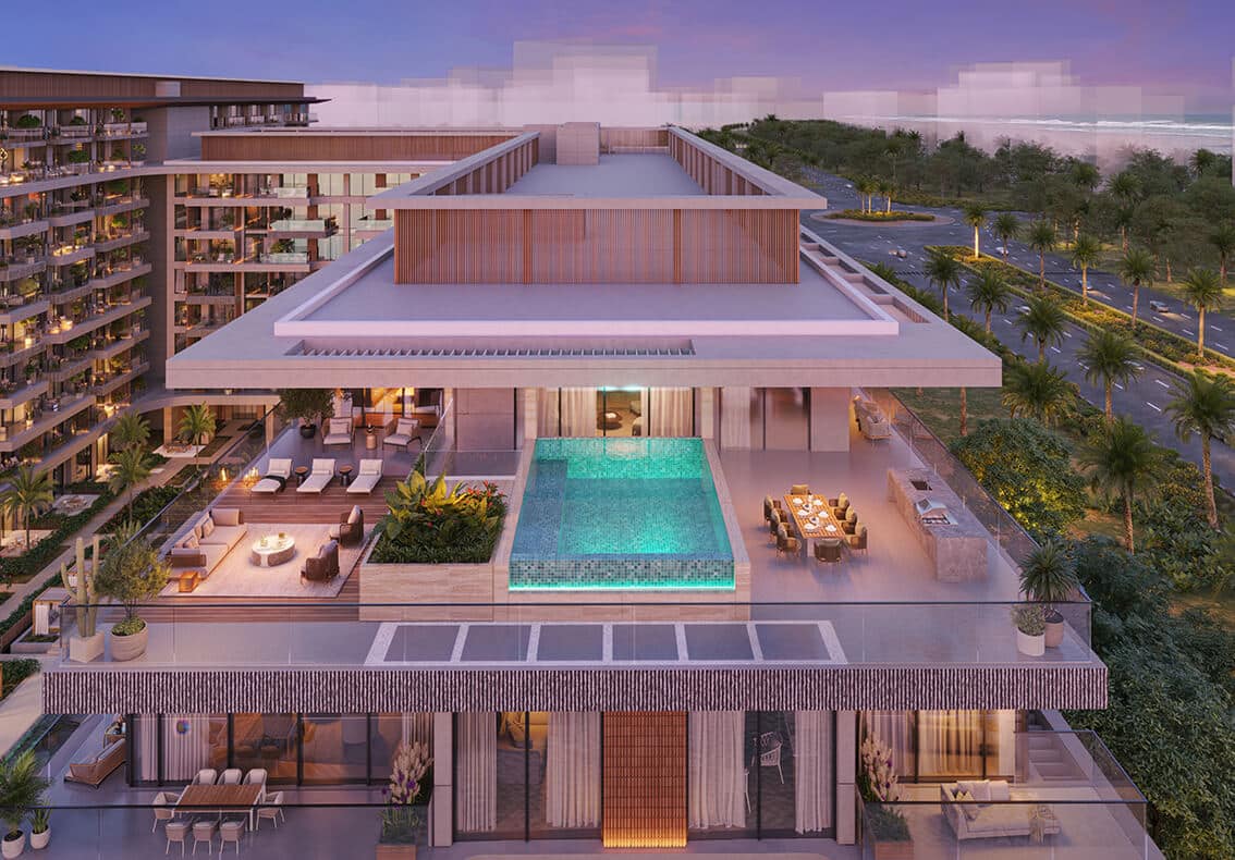 Ellington Cove penthouse rooftop pool terrace