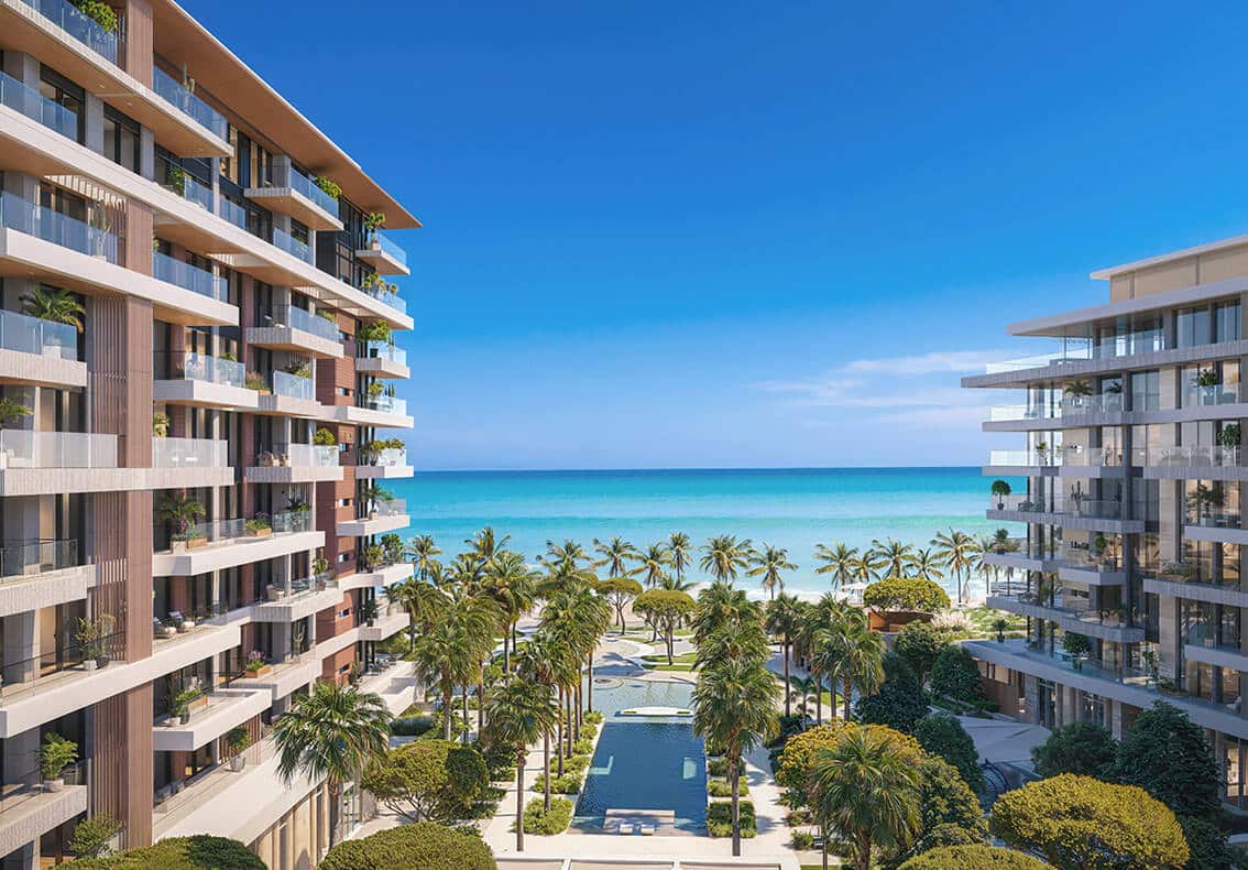 Ellington Cove pool with beach view
