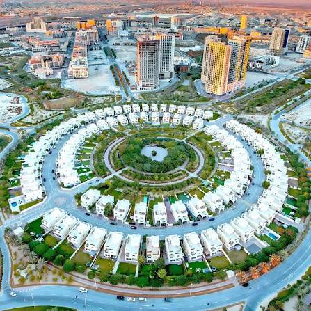 JVC Jumeirah Village Circle Dubai aerial view