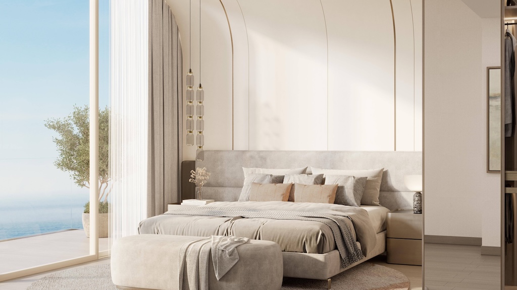 The Meriva Collection bedroom with sea view