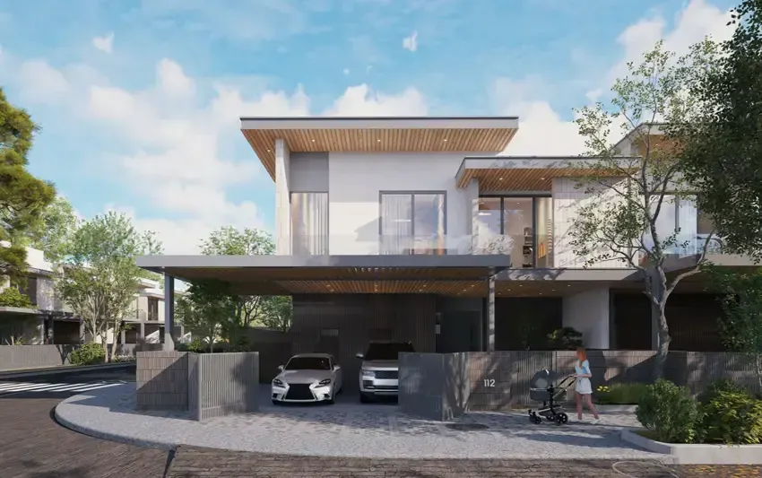 Modern golf villa exterior at The Next Chapter JGE 2.0